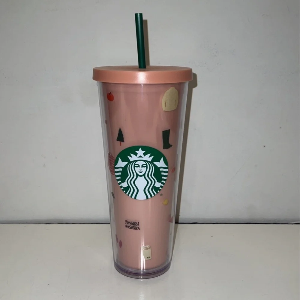 RARE Starbucks Ban.do Stay Cozy Sweater Weather tumbler
